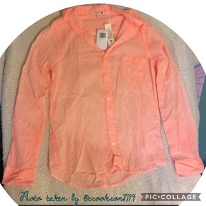 - sale 🎉 NWT Sundry coral pink button down shirt